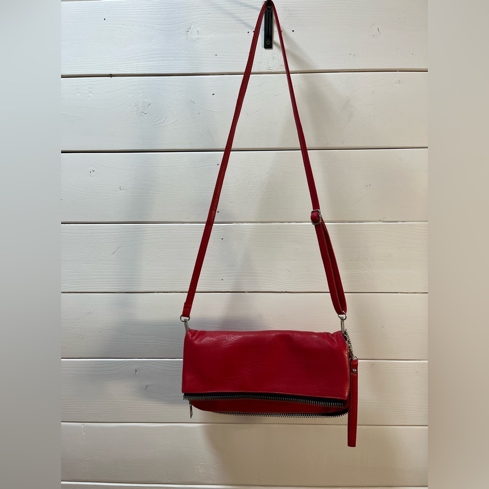 POUR QUOI? • Sac bandoulière pliable rouge - Picture 4 of 10